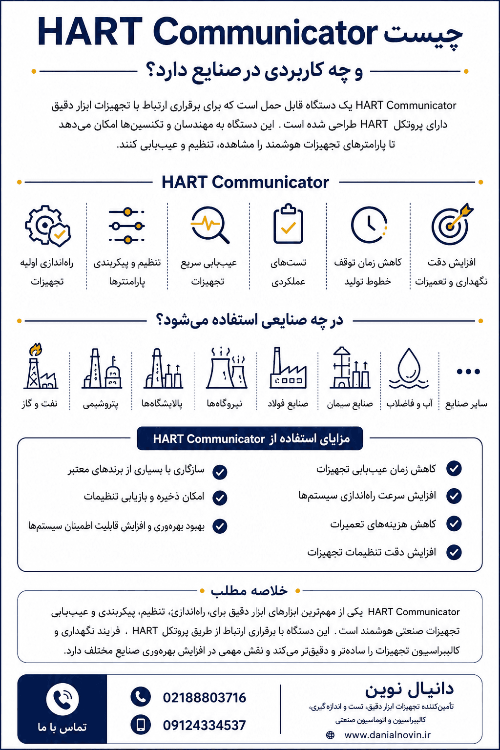 HART Communicator چیست و چه کاربردی در صنایع دارد ؟